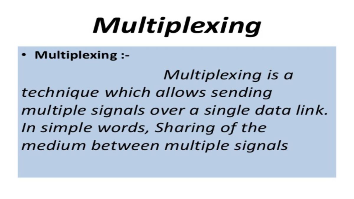 What is Multiplexing? – Definition, Objectives, Categories and More