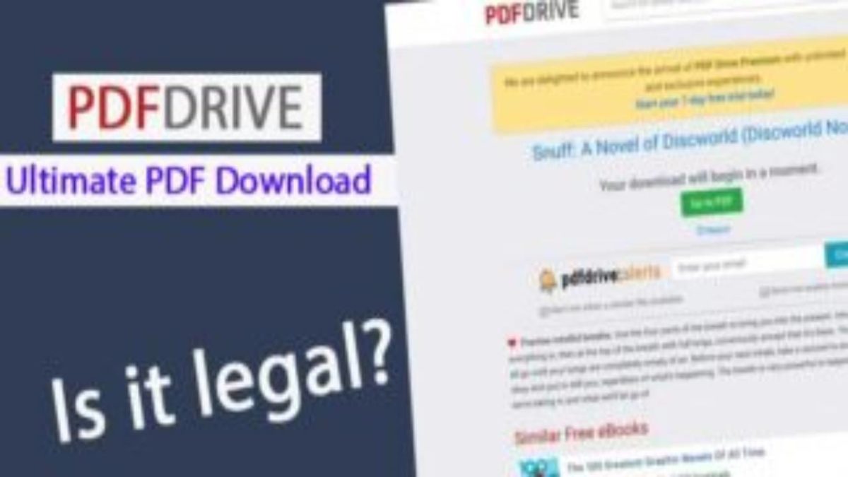 Pdf drive – Purpose and description, Is the content of PDFdrive legal?