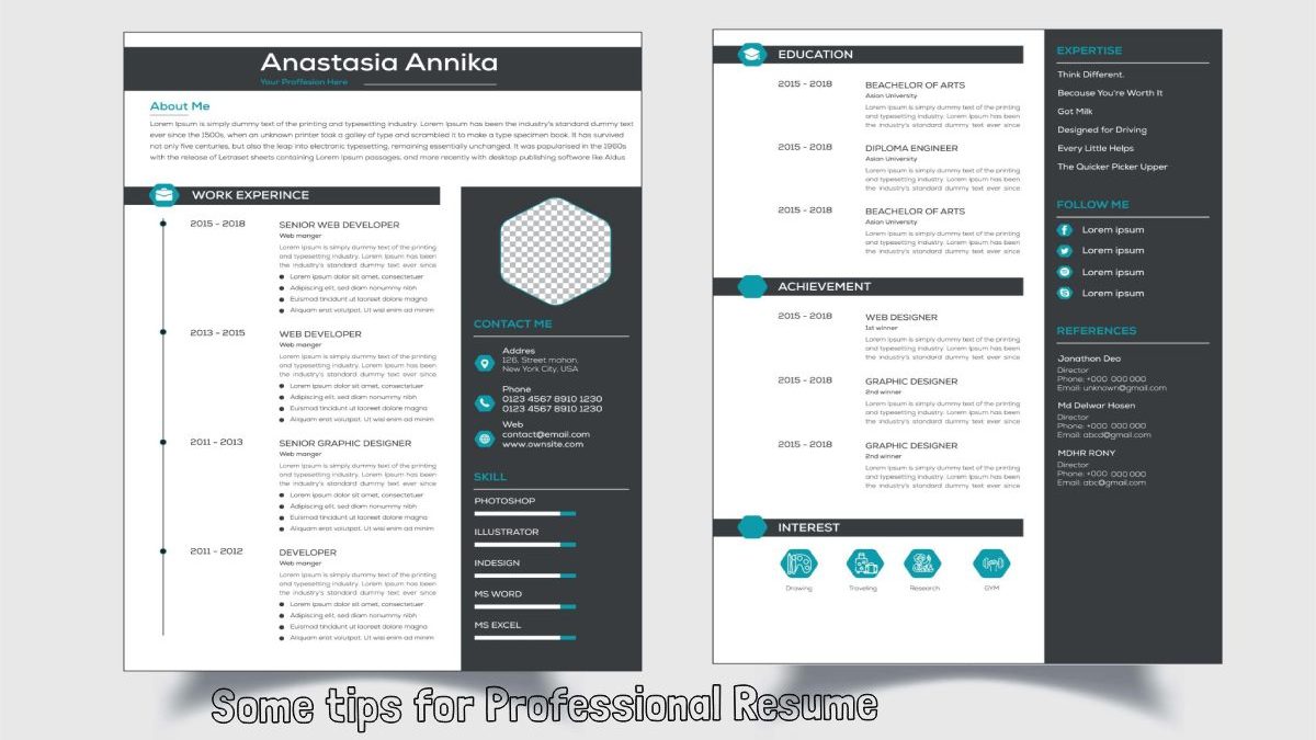 Some tips for Professional Resume