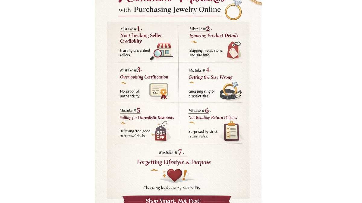 7 Common Mistakes with Purchasing Jewelry Online