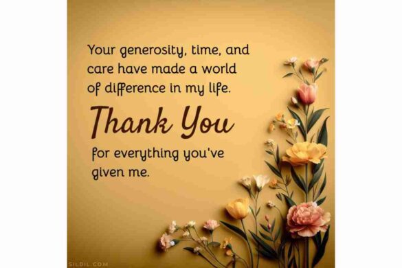 Thanking Those Who Have Made a Difference In Our Lives