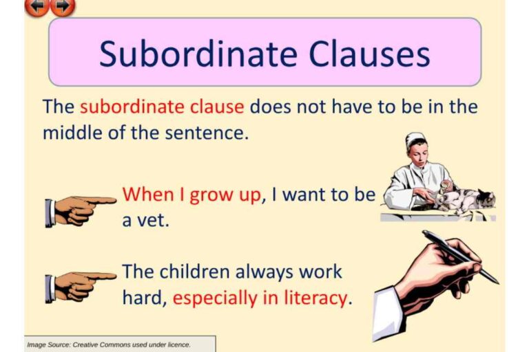 What is a Subordinate Clauses – Definition, And Types