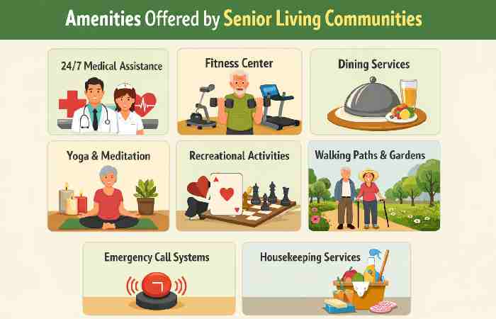 amenities offered by senior living communities