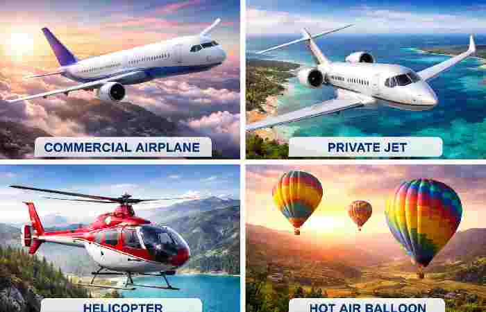 types of air travel