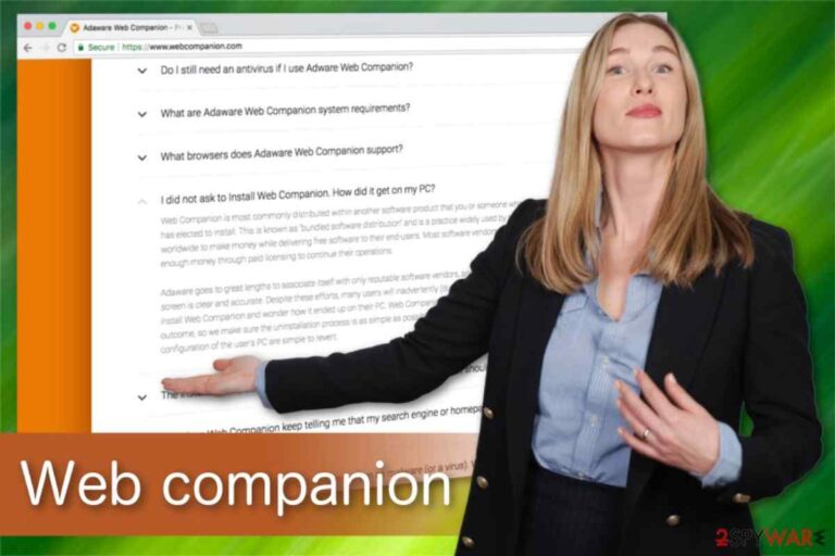 Web companion – Is it needed on a computer, How to uninstall?