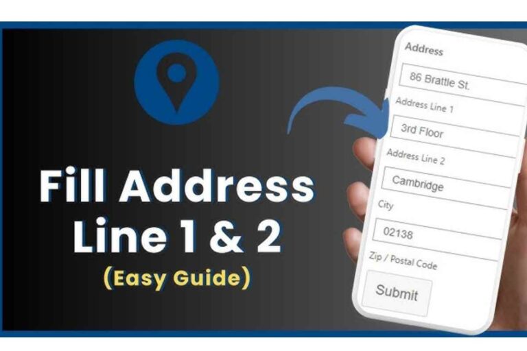 Address line 1 – What do they mean by address line 1 and address line 2?