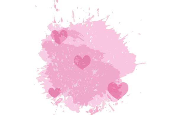 Heart Pink Splash Instagram Highlight Covers