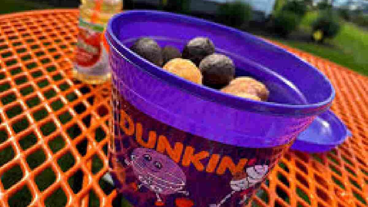 Dunkin Donuts Halloween Munchkins Bucket Fun
