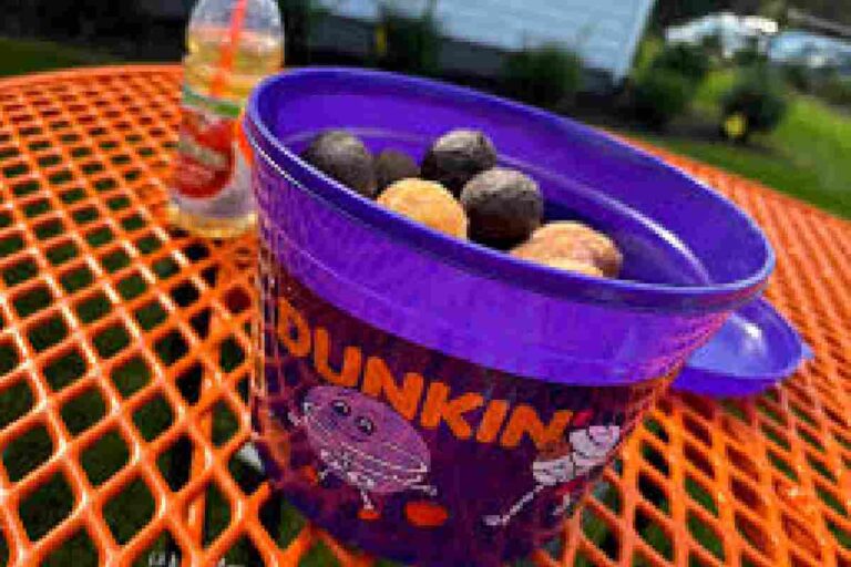 Dunkin Donuts Halloween Munchkins Bucket Fun