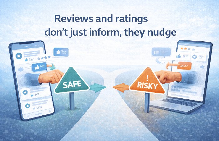 Reviews and ratings don’t just inform, they nudge